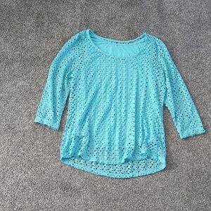 Aqua Lace Women's Top